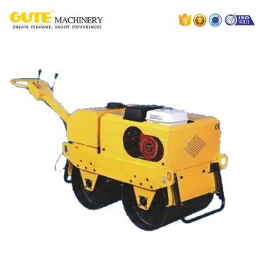 Dubbele drum trillende wegwals